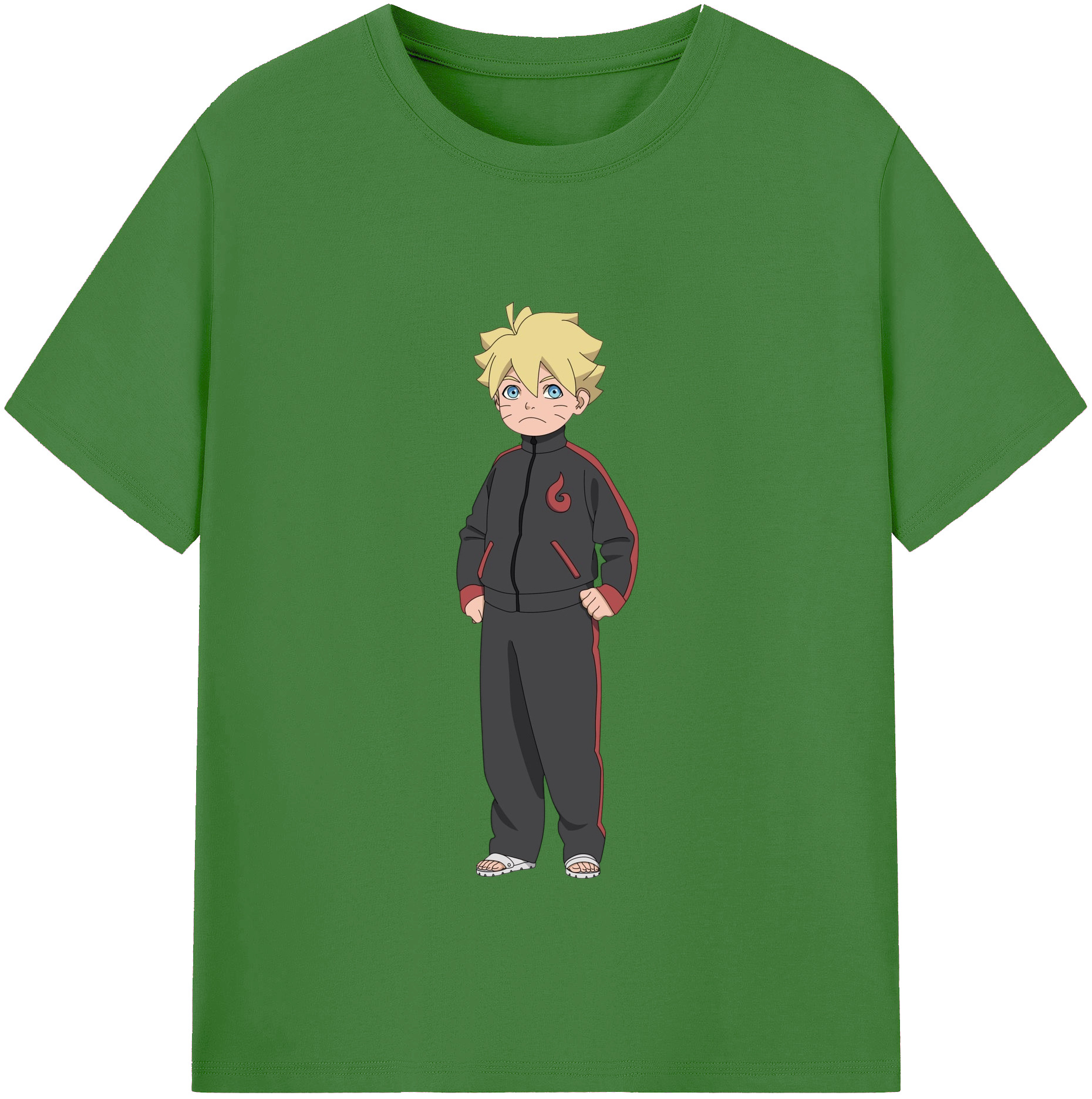 （画像用） NARUTO -ナルト- うずまき ボルト Uzumaki Boruto レディースカジュアルプリントTシャツ（綿100％）